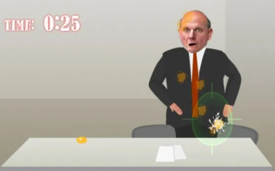 Egg Attack: il gioco online per lanciare uova a Ballmer
