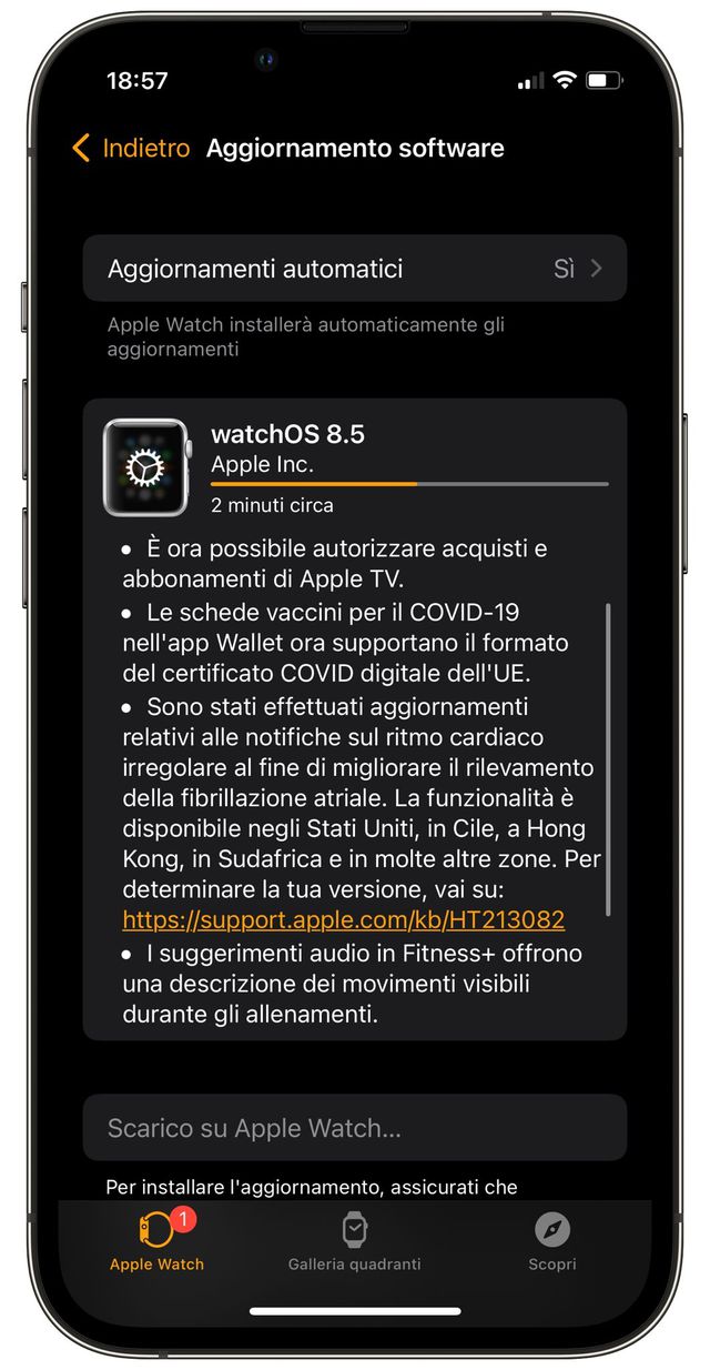 watchOS 8-5 Apple Watch