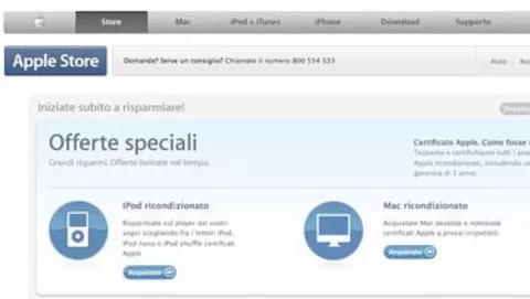 Offerte Mac ed iPod ricondizionati