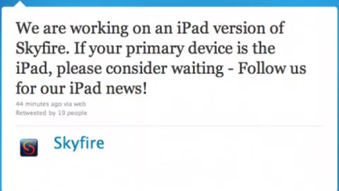 Skyfire porterà Flash anche su iPad