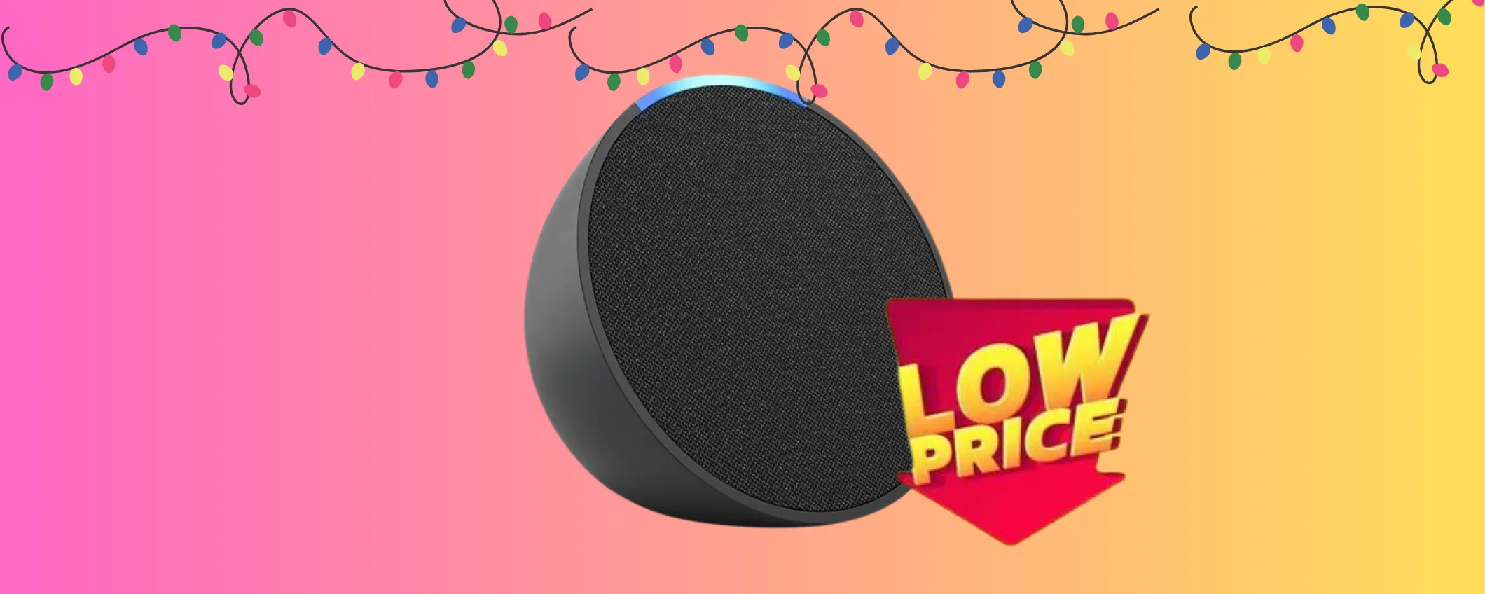 Ultimo modello di Echo Pop a soli 19€: lo sconto schock è del -64%