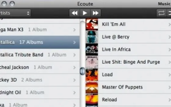 Ecoute, un'alternativa leggera a iTunes