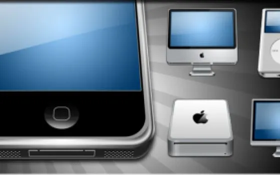 Icone per il nuovo hardware Apple