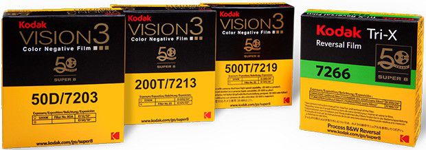 Le pellicole Super 8 prodotte da Kodak