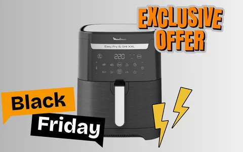 Friggitrice ad aria Moulinex a meno di 90€: occasione unica per il Black Friday