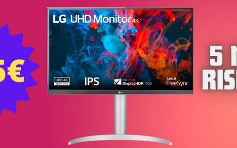 Monitor LG 4K da 27 pollici a soli 265€: è realtà su Amazon