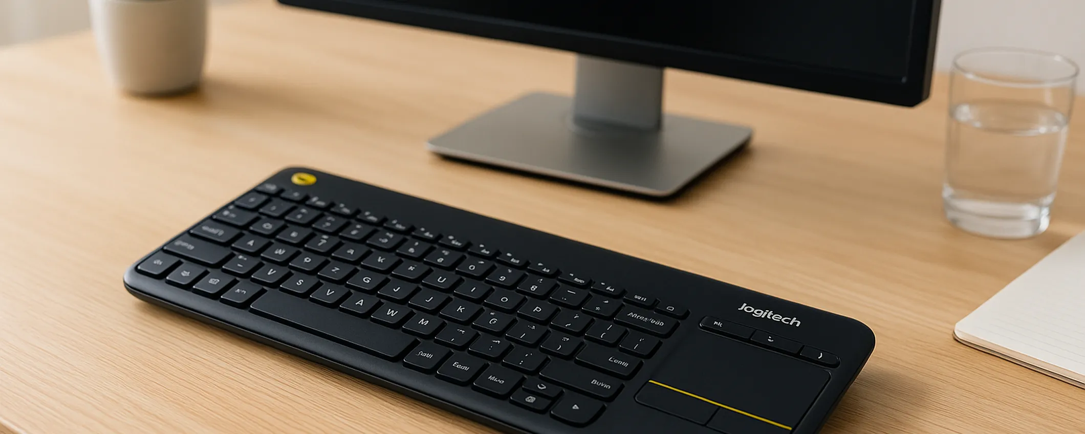 Tastiera Logitech con Touchpad integrato a meno di metà prezzo (tua a soli 27€)