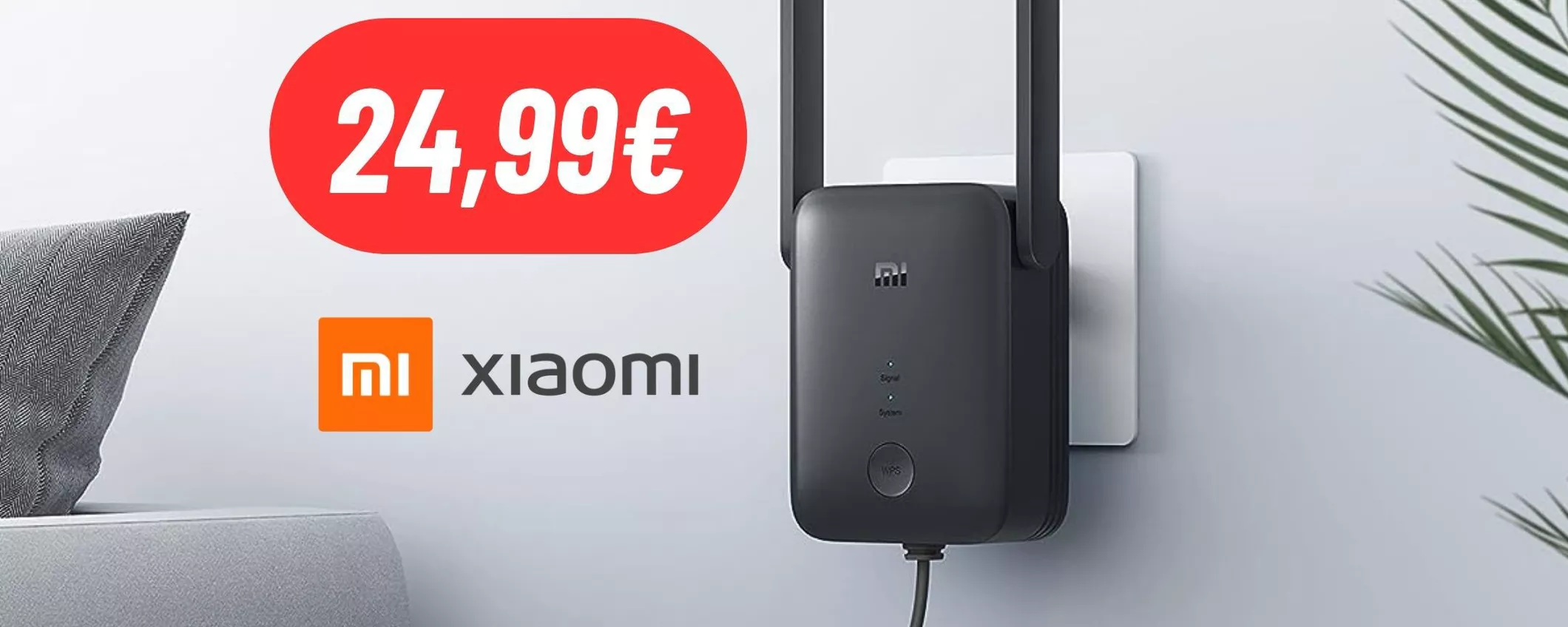 Estende la tua rete WiFi con il ripetitore Xiaomi ad un PREZZO REGALATO