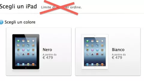 Niente più limiti sull'acquisto degli iPad dall'11 giugno