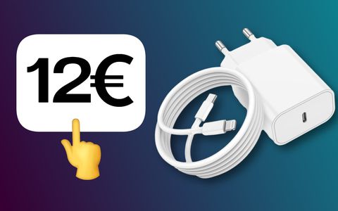 Caricabatterie USB-C 20W + cavo Lightning: con 12€ spazzi via la paura di restare senza iPhone