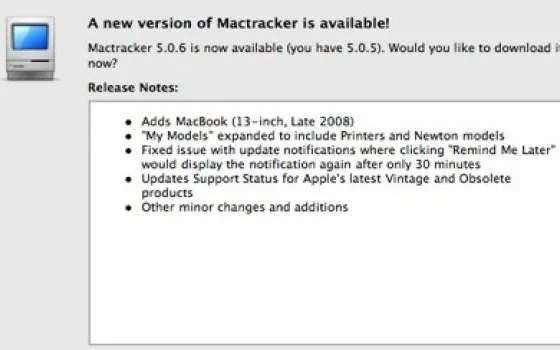 Rilasciato Mactracker 5.0.6