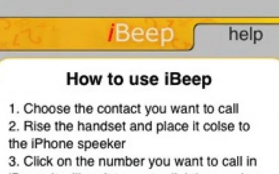 iBeep: comporre i numeri dei telefoni fissi con l'iPhone