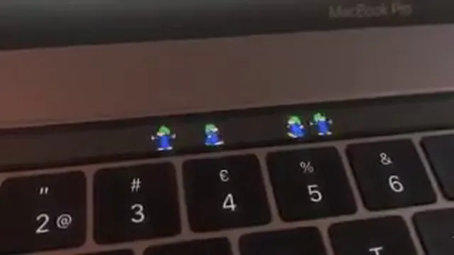 Lemmings per Touch Bar