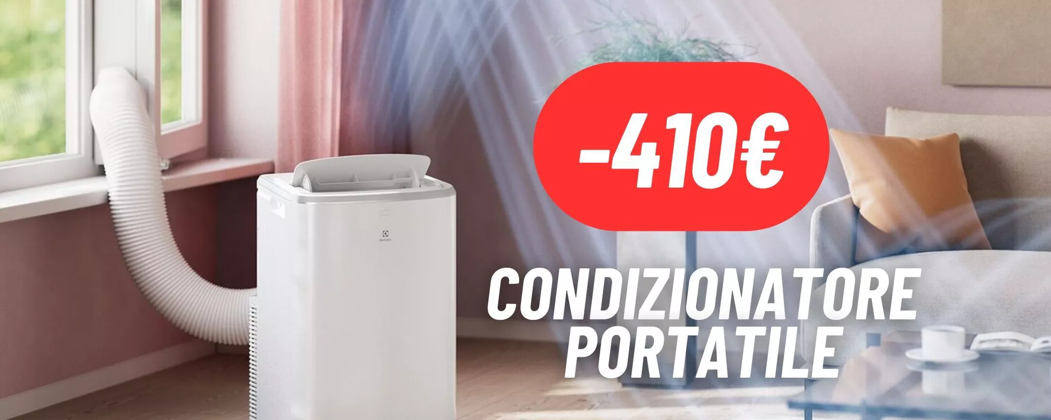 Affronta l'estate con questo condizionatore portatile Electrolux: RISPARMIA 410€