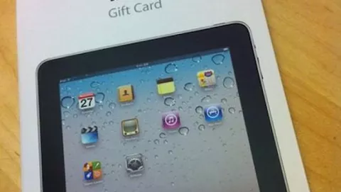 Apple crea le iPad Gift Card