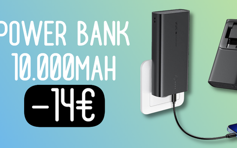 Power Bank 10.000mAh con USB-C, USB-A e... presa elettrica! (-14€)
