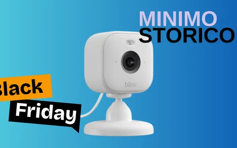 Black Friday 2024: Videocamera intelligente Blink mai stata ad un prezzo così basso