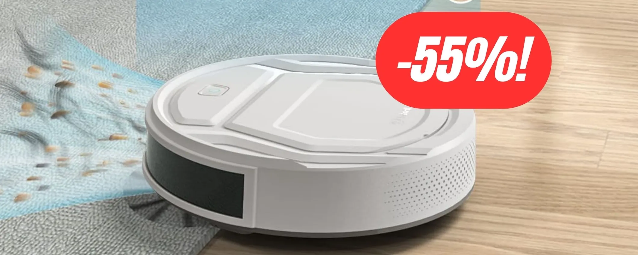 Sconto ESPLOSIVO Amazon sul robot aspirapolvere Lefant (-55%)