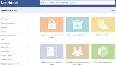 Facebook rinnova Centro Assistenza e dashboard