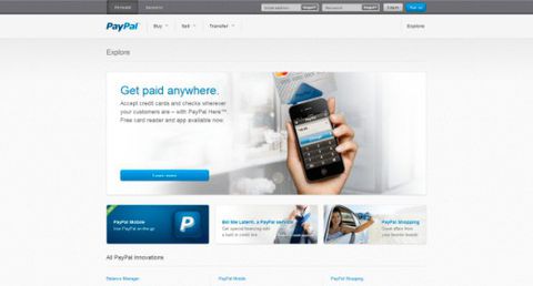 PayPal, nuovo sito touch-friendly
