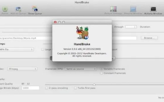 Handbrake 0.9.6 disponibile per il download