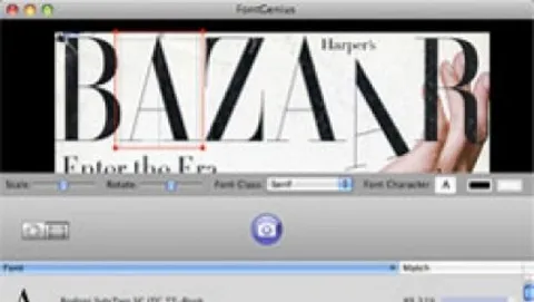 FontGenius per Mac riconosce i font a partire da un'immagine
