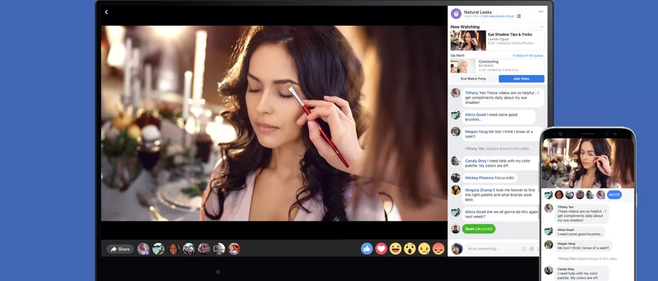 Facebook Watch Party, i video si guardano insieme