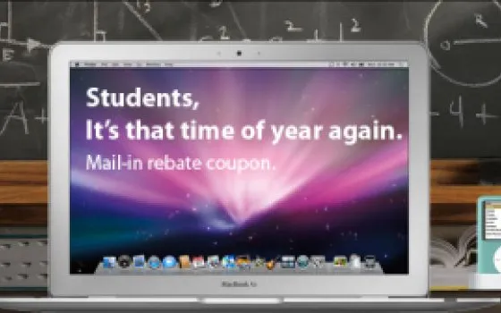 Apple pianifica la nuova promozione Mac per studenti