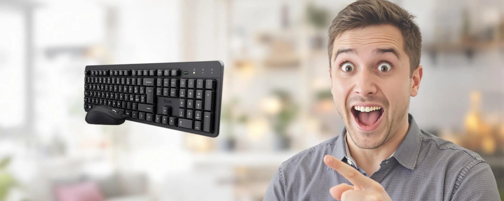 Tastiera e mouse senza fili Trust: ottimizza il tuo lavoro spendendo solo 18€