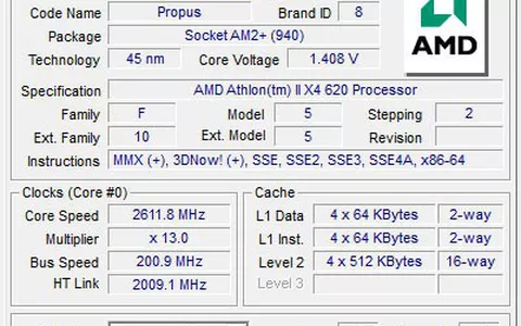 Test di un AMD Athlon II X4 620