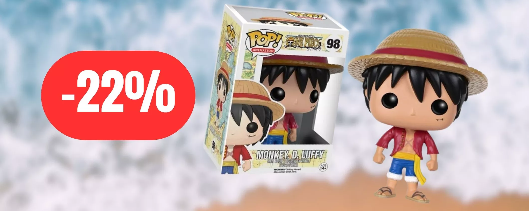 Luffy di One Piece in versione FUNKO POP! ad un PREZZO BASSISSIMO