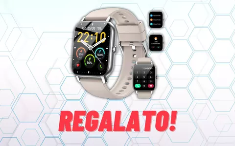 Smartwatch unisex REGALATO: 60€ in meno (sconto + coupon)