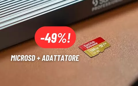 microSD + adattatore a metà prezzo con la promo outlet di Amazon
