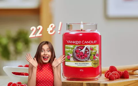 NON è NATALE senza Yankee Candlee: aroma lamponi rossi in GIARA GRANDE ora a SOLI 22 euro!