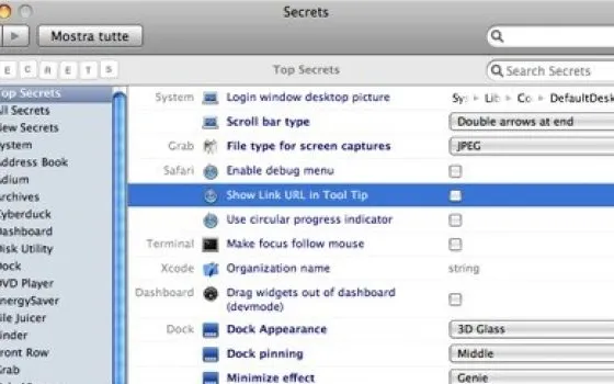 Secrets: il passepartout per Leopard