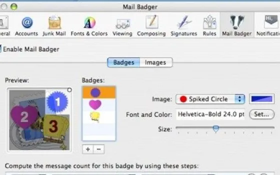 Mail Badger: personalizzare l'icona di Mail nel Dock