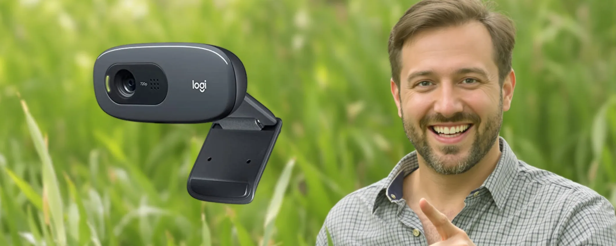 Webcam Logitech con microfono integrato a meno di 20€ su Amazon (-57%)