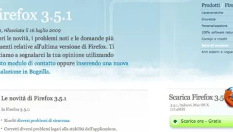 Firefox 3.5.1 risolve i recenti problemi di sicurezza