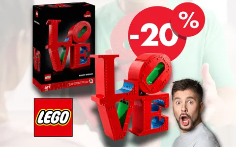 LEGO Art LOVE: l'iconico pezzo artistico al MINIMO STORICO