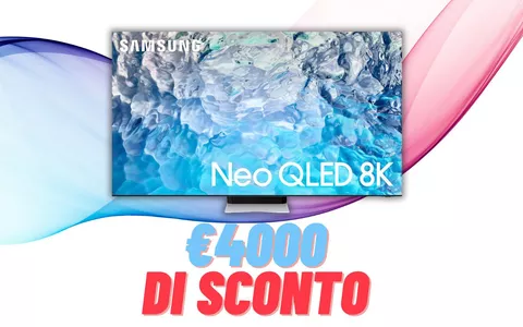 €4000 DI SCONTO sulla Smart TV Samsung 65