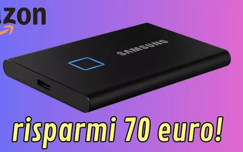 Samsung T7 Touch Portable SSD 1TB, tanto spazio, tanta velocità, piccolo prezzo!