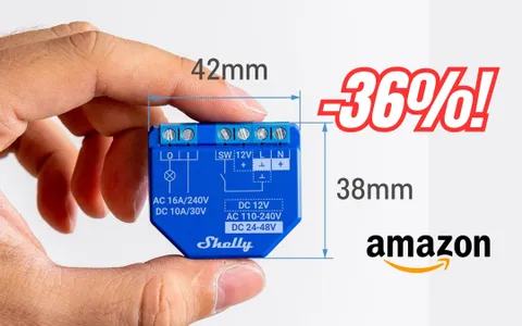 Interruttore intelligente Shelly Plus 1 ad un PREZZO REGALATO