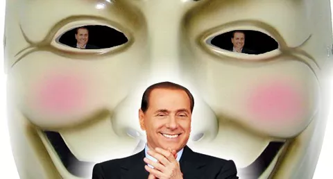 Anonymous all'attacco di Silvio Berlusconi
