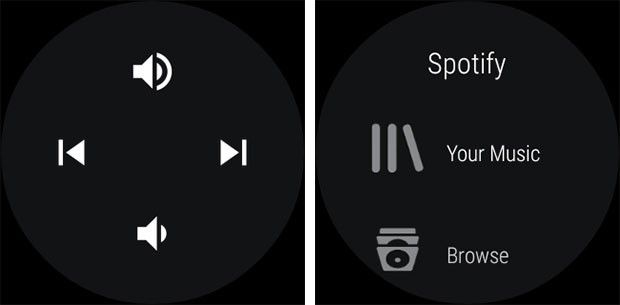 smartwatch and spotify
