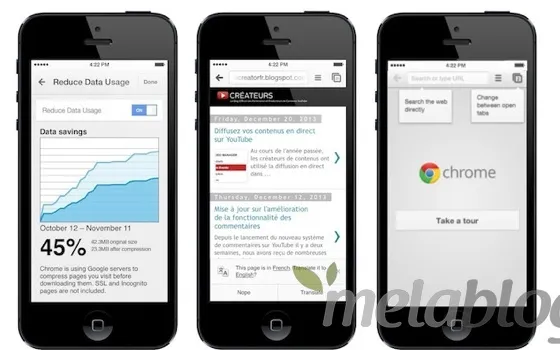 Chrome per iOS, arrivano compressione dati, traduzione e Navigazione Sicura