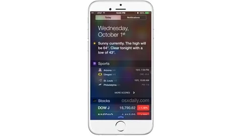 iOS 8: aggiungere, rimuovere e riorganizzare i Widget nel Centro Notifiche