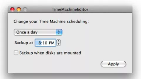 TimeMachineEditor: gestire Time Machine