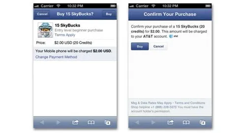 Facebook lancia un sistema di pagamento mobile