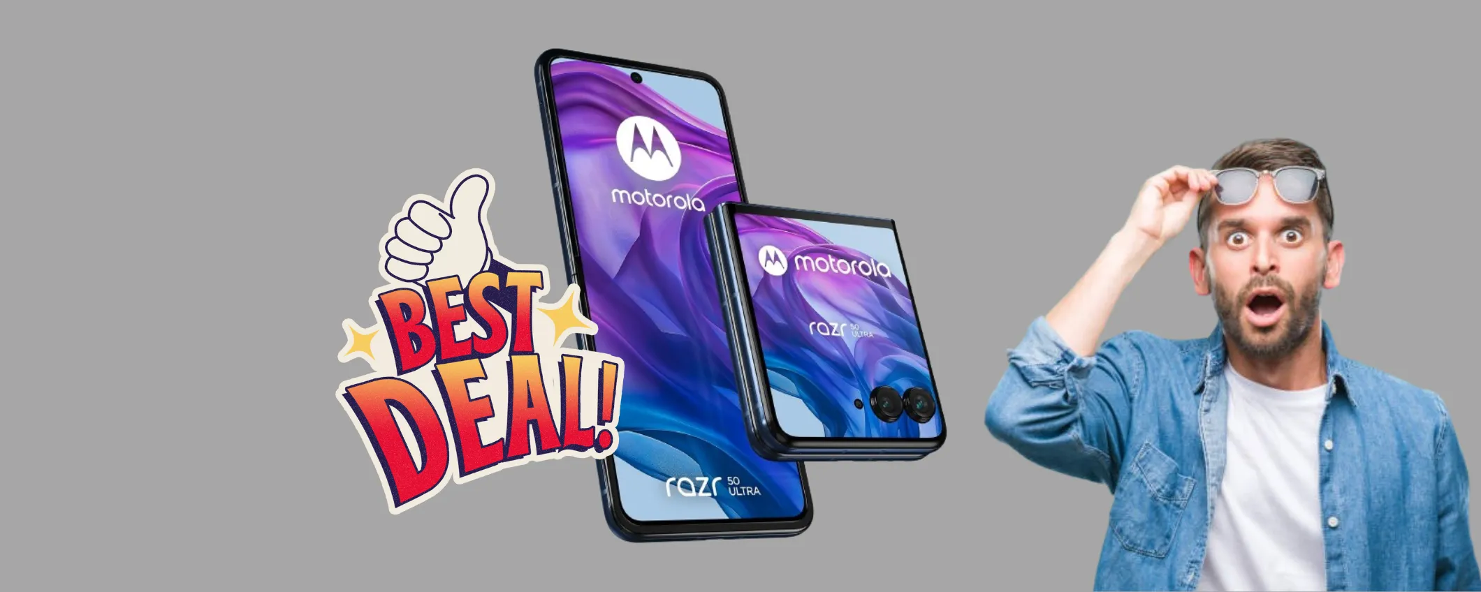 L'innovativo smartphone pieghevole Motorola Razr 50 Ultra a quasi 500€ in meno