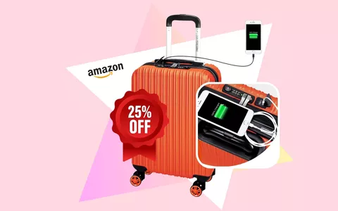 Viaggia connesso: Trolley con attacco USB a soli 60€ su Amazon!